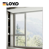 Fábrica Eloyd OEM ODM: Puerta de Cocina Moderna Vertical Exterior con Rotura de Puente Térmico, de Aleación de Aluminio, Doble Acristalamiento Low-E, Insonorizada y Energéticamente Eficiente