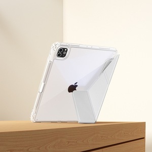 Ốp lưng đa năng hỗ trợ 3+Y Transformer, chất liệu silicon TPU + PC Acrylic, mặt lưng bằng da PU nửa dán, dành cho iPad - Product Image 3