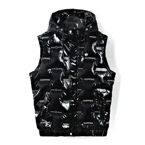 Groothandel Reliëf Print 90% Witte Eend Lichtgewicht Mannen Winter Vest Warm Down Vest