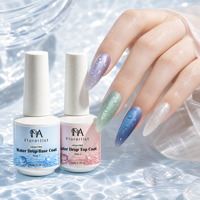 Nouveau Lancement 1KG 15ml Gel UV Transparent Effet Goutte d'Eau Base Coat Top Coat Sans HEMA Vernis à Ongles Personnalisable Fournitures pour Ongles