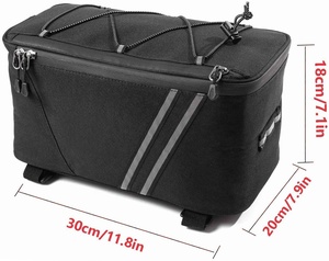 <span class=keywords><strong>Porte</strong></span>-bagages arrière pour vélo, sac de transport isolé, refroidisseur de coffre, pochette à bagages étanche, sac à bandoulière réfléchissant pour vtt - Product Image 4