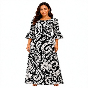 Robe longue décontractée pour femme en rayonne gingham noir et blanc, sans bretelles, écologique, respirante, à ourlet évasé, sans manches, style élégant - Product Image 1