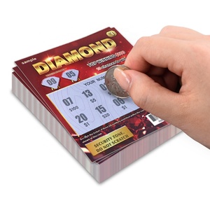 Custom Logo Full Color 280g Black-core <b>Paper</b> Winning Wholesale Lottery <b>Pattern</b> Printing Scratch Card Tickets - Product Image 6