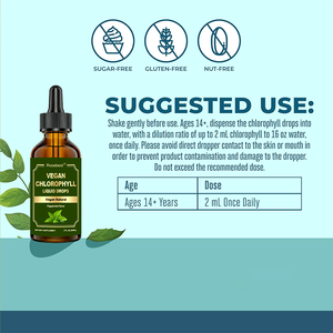 Rosebest – Complément alimentaire liquide de chlorophylle aromatisé à la menthe poivrée, sans sucre, végétalien, biologique et naturel, en gros - Product Image 5