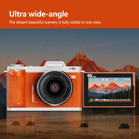 Kamera Fabrikası Flip Kapaklı Retro 64MP CMOS 18x Dijital Yakınlaştırma 3.0 İnç 4K Video YouTube Çekim Kaydı WiFi 4k Dijital Kamera