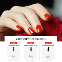 MissGel Hema&TPO-Free No Wipe Shiny Top Coat Gel Haute Durabilité Non-Jaunissant Gel UV Fort Vernis à Ongles Résistant à l'Usure 15ml