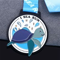 Fabricant de médailles en métal 3D Running Designs Rubans de médailles de sport personnalisés uniques personnalisés Médaille de sport de cyclisme Marathon