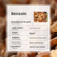Huile Essentielle de Benjoin Bio Personnalisée pour l'Aromathérapie, le Massage Corporel, les Soins des Peaux Gercées, les Diffuseurs, Fixateur de Parfum et Soulagement du Stress