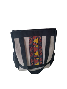 Sac fourre-tout en toile tissée à la main NAWOU d'Ouganda, motif africain traditionnel, sac de shopping - Product Image 5