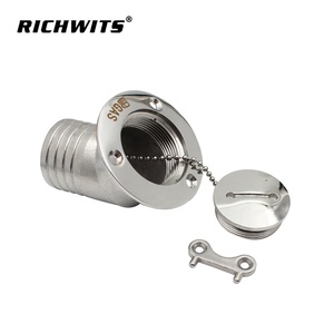 Poli pour bateau marin Yacht Caravan-Lettre métallique déchets/carburant/eau/gaz/<span class=keywords><strong>DEO</strong></span> réservoir remplissage de pont avec capuchon de clé - Product Image 2