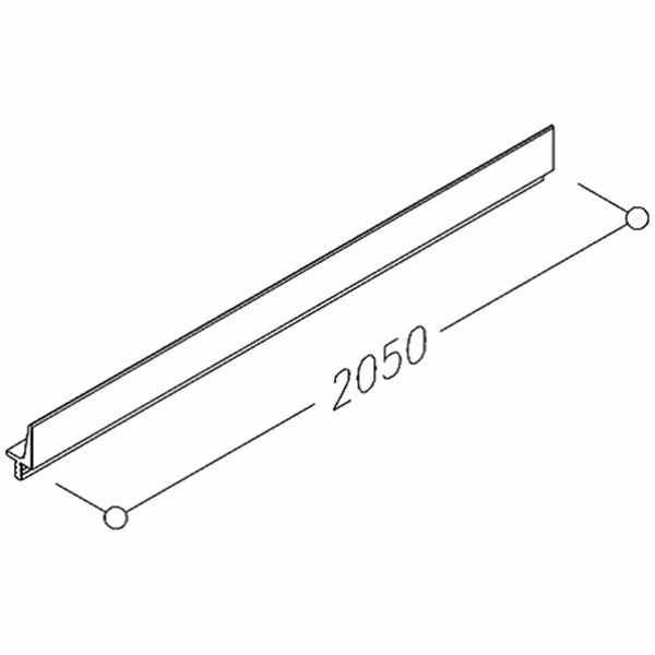 Black Privacy Screen Profile SSP2050 for Screens & Room Dividers