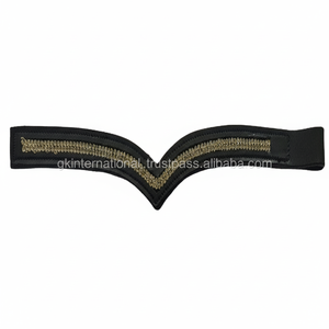 Banda de cejas de cuero personalizada con canal vacío en forma de onda con cadena de cristal en todos los colores y tamaños - Product Image 1