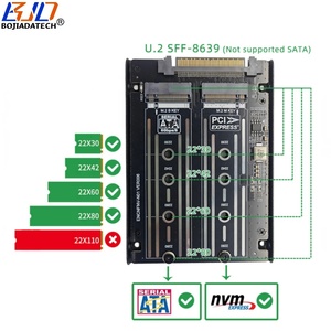 Tarjeta Adaptadora Nueva de Fábrica con Interfaz U.2 SFF-8639 a M.2 M-Key B-Key B+M para SSD <span class=keywords><strong>M2</strong></span> <span class=keywords><strong>PCIE</strong></span> <span class=keywords><strong>4.0</strong></span> <span class=keywords><strong>NVME</strong></span> y SATA de <span class=keywords><strong>2230</strong></span>, 2242, 2260 y 2280 - Product Image 5