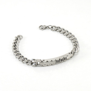 <b>Titanium</b> Steel Men's Bracelet 8MM Black Gold <b>Chain</b> Link Fashion Jewelry - Product Image 5