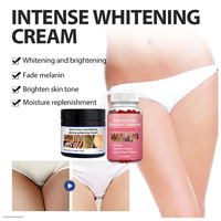 Crème Blanchissante Intense pour Bikini et Intérieur des Cuisses, Anti-Taches Foncées (Marque Privée), Gommes Éclaircissantes pour Visage et Aisselles