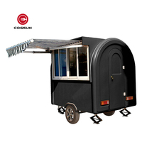 Bon marché, mini remorque de chariot de restauration rapide de crème glacée à hotdog mobile de rue avec roues, petit camion de nourriture à vendre aux états-unis
