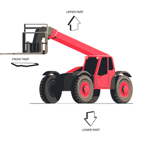 YCMG <strong>Telescopic</strong> Wheel Customized Style <strong>4</strong> <strong>Ton</strong> Load <strong>Capacity</strong> Telehandler Loader - Product Image 2