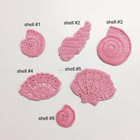 Nouvelle conception, patchs en crochet 100% coton, patchs en crochet en forme d'étoile, mini étoiles pour vêtements