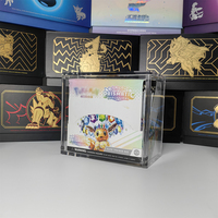 Boîte de protection en acrylique pour booster box TCG avec couvercle magnétique pour POKEMON