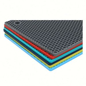 Tapis de cuisson multifonctionnels en silicone antidérapants écologiques et modernes, motif nid d'abeille, résistants à la chaleur pour cuisine et salle à manger - Product Image 2
