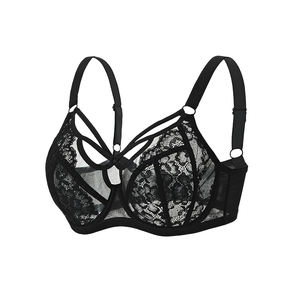 Sujetador push-up Sexy <span class=keywords><strong>de</strong></span> <span class=keywords><strong>talla</strong></span> <span class=keywords><strong>grande</strong></span> para mujer, ropa interior antiflacidez <span class=keywords><strong>de</strong></span> malla transpirable para pechos grandes, sujetador <span class=keywords><strong>de</strong></span> Copa <span class=keywords><strong>grande</strong></span> push-up - Product Image 5