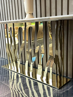 Table décorative de style moderne, meubles de salon, table d'entrée en marbre, meubles pour hall, couloir, table console d'hôtel