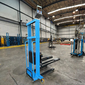 Apilador <span class=keywords><strong>Manual</strong></span> Hidráulico de 1000 kg, Equipo de Manipulación de Paletas, Montacargas Eléctrico - Product Image 3
