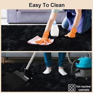 Thảm cho phòng khách, lớn Fluffy khu vực thảm cho phòng ngủ, mềm mại Thảm lông xù trẻ em rug với 4 Non-Slip tấm thảm Pads - Product Image 6