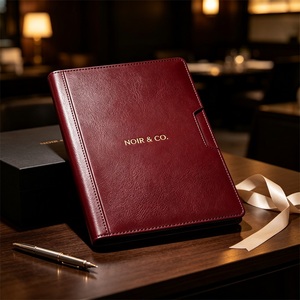 Porte-documents A4 en cuir PU multi-poches personnalisé pour organiser différents documents de bureau - Product Image 2