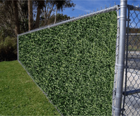 Valla de Jardín Personalizable de PVC Plateado, Ecológica, Impermeable, para Interiores y Exteriores, Protección de Privacidad, Valla Artificial