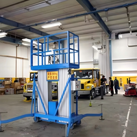 Plateforme élévatrice aérienne monomât en alliage d'aluminium de haute qualité 4m 6m 8m Élévateur électrique