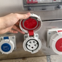Boîtier de distribution extérieur en acier inoxydable, panneau de maintenance, interrupteur transparent, boîte murale étanche de haute qualité avec prise