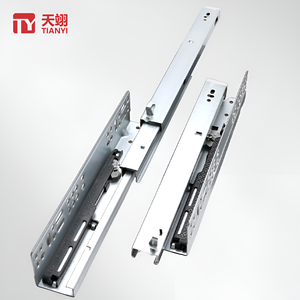 Furniture Hardware Telescopic Channel Hidden <strong>Drawer</strong> <strong>Slide</strong> 3-fold Full Extension <strong>Drawer</strong> <strong>Slides</strong>