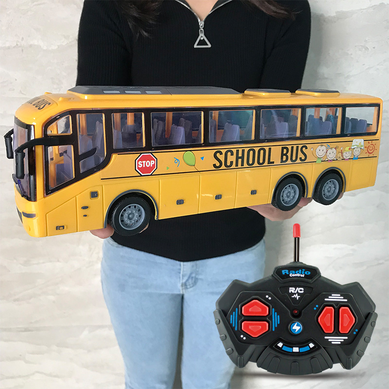 Mon Premier Bus Intelligent Dilwe Jouet De Bus Scolaire RC, Jeu De Rôle De Facile à Contrôler