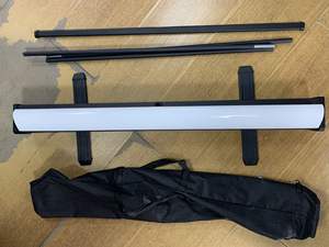 Stan Display gulungan atas dapat ditarik bahan besi dasar kosong Promosi dudukan spanduk dapat ditarik - Product Image 3