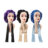 Bonnet long imprimé avec logo personnalisé, bonnet de nuit pour protéger les cheveux