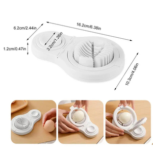Usine En Gros Prix Le Plus Bas De Qualité Alimentaire Pp Oeuf Outils Oeuf Trancheuse En Plastique Oeuf Cutter - Product Image 4