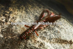 Nuovo Arrivo Speciale LUTAC the Dark Esche Artificiali Morbide a Forma di Gamberetto ad Affondamento Rapido, Coda in PVC con Paillettes, Gusto Pescato, 110mm/7.4g - Product Image 6