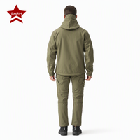 Herfst Winter Unisex Waterdicht Winddicht Warm Slijtvast Softshell Wandeljack met capuchon Outdoorkleding