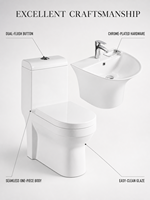 Vente en gros usine de sanitaires : WC monobloc avec couvercle et lavabo intégré pour salle de bain