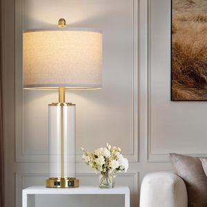 2-mảnh hiện đại cạnh giường ngủ Bảng Đèn vàng kính bàn đèn 3-kênh điều chỉnh cảm ứng điều khiển USB C + Một cổng AC ổ cắm E26 bóng đèn cơ sở - Product Image 6