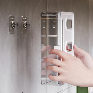 Boîte de rangement murale en acrylique pour placard, sac à fermeture éclair transparent, boîtes de rangement 4 en 1 pour la cuisine - Product Image 5