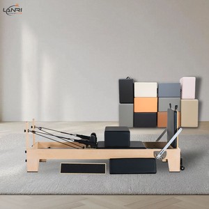 Máquina de <span class=keywords><strong>Pilates</strong></span> Reformer de Madera de Arce de Alta Calidad para Ejercicio Corporal en Casa o Estudio - ¡Gran Oferta! - Product Image 1