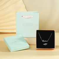 Boîte cadeau de luxe pour bijoux avec doublure en éponge, boîte à montre, boîtes en papier deux pièces, boîte à bagues avec sac d'emballage, cadeaux personnalisés