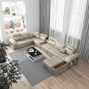 Factory Supply Multifunction Sofa Set <strong>U</strong> Shape <strong>Living</strong> Room Sofas <strong>U</strong> Shape Sofa Set Fabric Corner For Home - Product Image 5