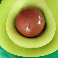 Fauteuil flottant gonflable en forme d'avocat pour adultes, en PVC, pour la plage et les fêtes à la piscine