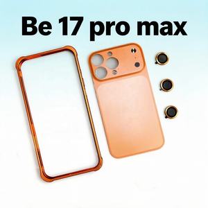 Funda Metálica Protectora para <span class=keywords><strong>iPhone</strong></span> 17 Pro Max, Convertible a 16, 15, 14, <span class=keywords><strong>13</strong></span> Pro Max, con Película Protectora para la Cámara y Cubierta Trasera - Product Image 1