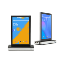 Nueva Tablet PC POS Android de 10.1 Pulgadas con Pantalla Táctil Dual en Forma de L, Rockchip Octa Quad Core Rk368, Wi-Fi, POE, NFC, RJ45, para Restaurantes y Otros Usos, con Certificación ROHS