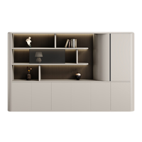 Meuble de bureau exécutif de luxe moderne Musen Modèle 052, bibliothèque commerciale, armoire de rangement pour dossiers, design MDF, serrure à clé