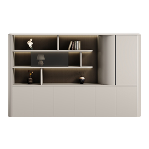 Hiện đại sang trọng Điều hành nội thất văn phòng thương mại hiển thị tủ sách lưu trữ tập tin với <span class=keywords><strong>MDF</strong></span> và thiết kế kim loại - Product Image 6